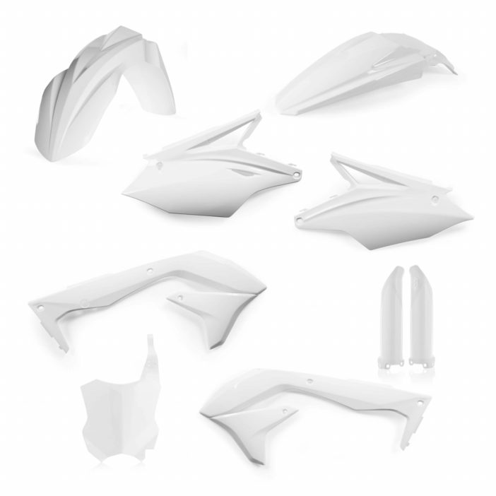 Acerbis Plastik-Kit Komplett / weiss Kawasaki