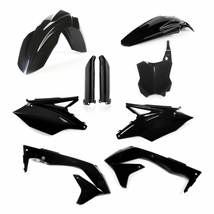 Acerbis Plastik-Kit Komplett / schwarz Kawasaki