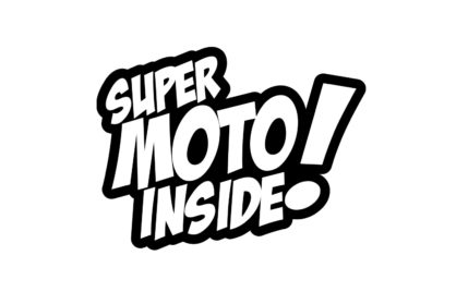 Aufkleber mit dem Schriftzug "Supermoto Inside"