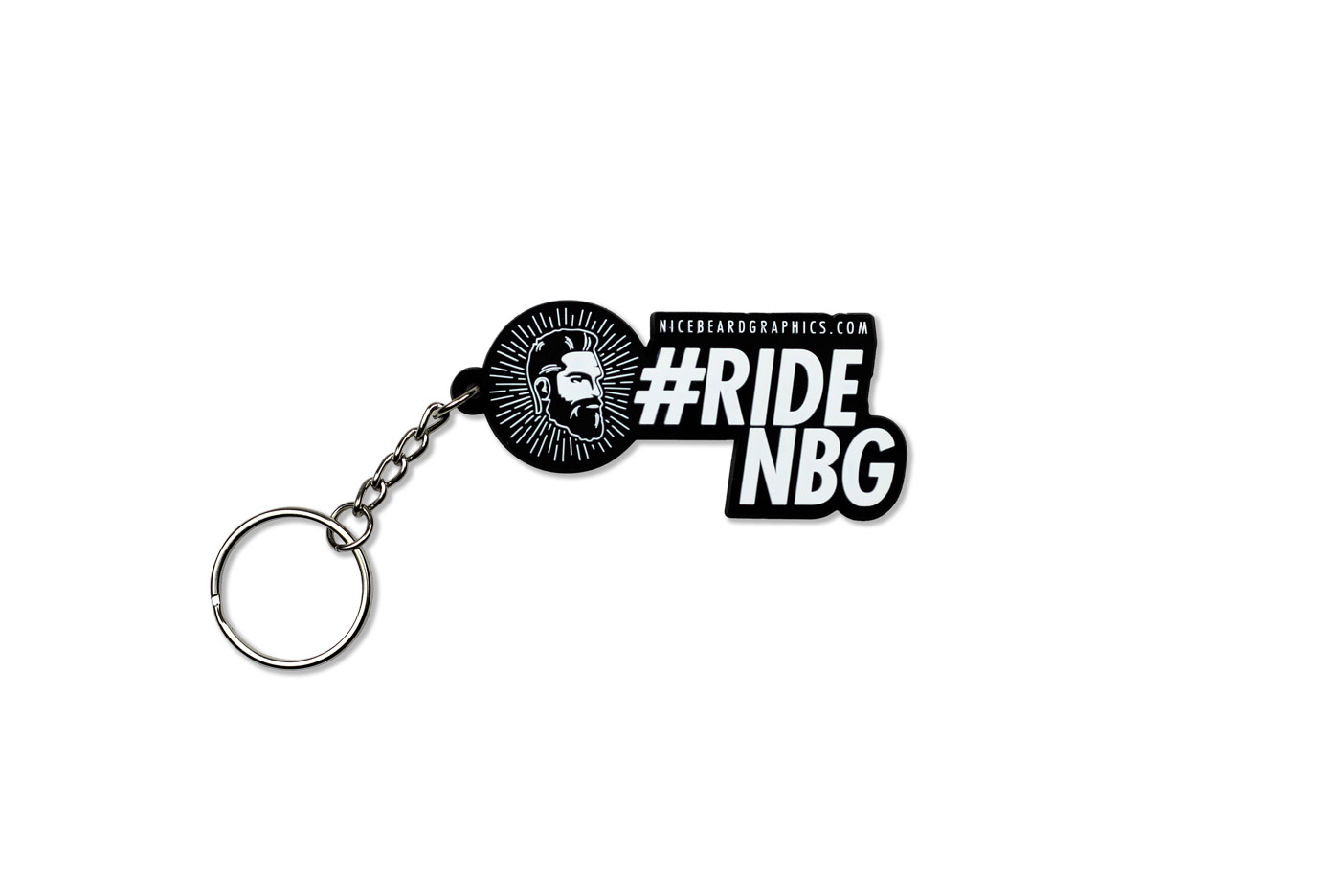 #rideNBG Schlüsselanhänger Frontansicht