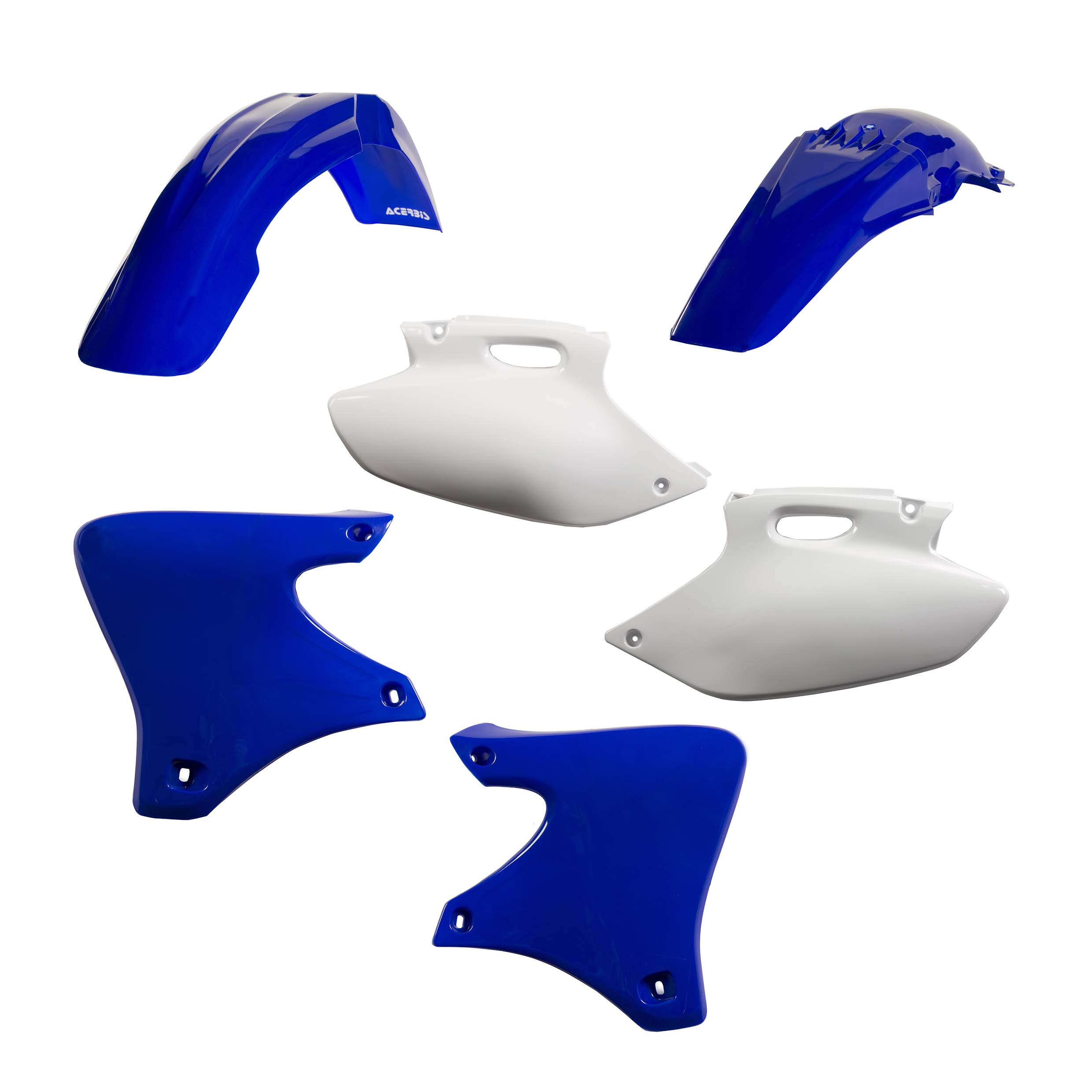 Plastikteile für deine Yamaha YZ / YZF / WR / WRF 250/426 in original Farbe bestehend aus Kotflügel vorn Kotflügel hinten Kühlerspoiler Seitenteile