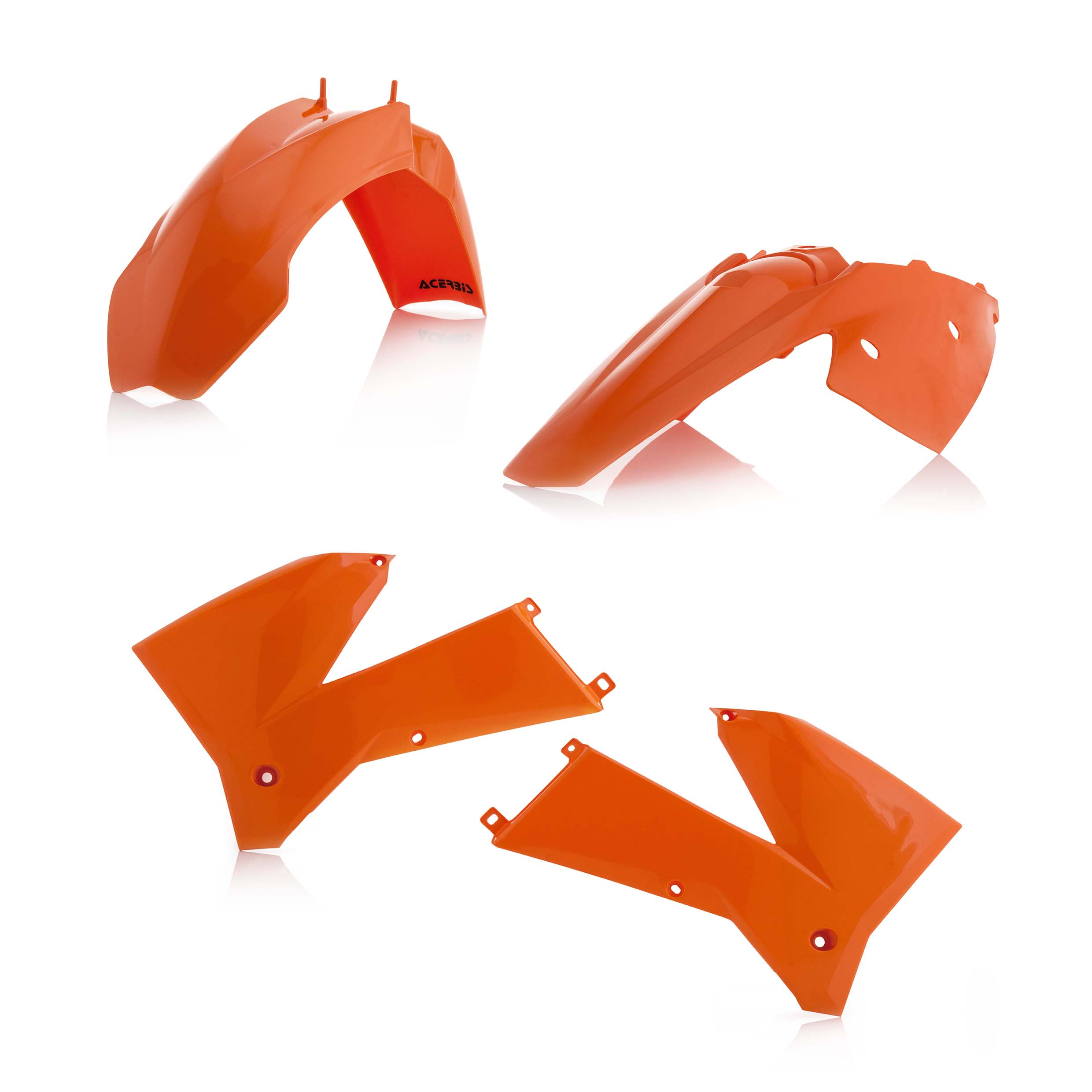 Plastikteile für deine KTM SX / SX-F 125-525 in orange98 bestehend aus Kotflügel vorn Kotflügel hinten Kühlerspoiler Seitenteile