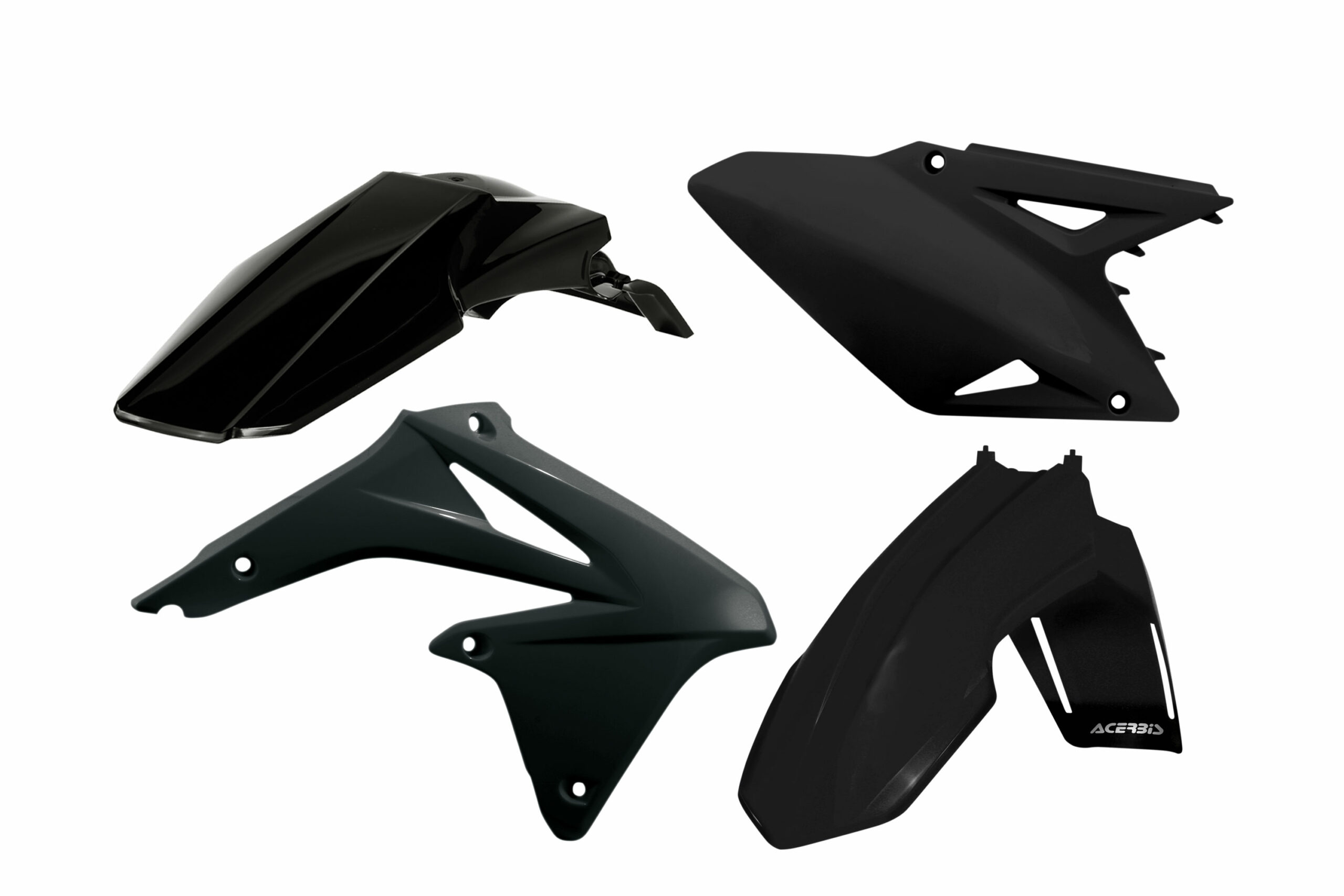 Plastikteile für deine Suzuki RM / RM-Z 450 in schwarz bestehend aus Kotflügel vorn Kotflügel hinten Kühlerspoiler Seitenteile