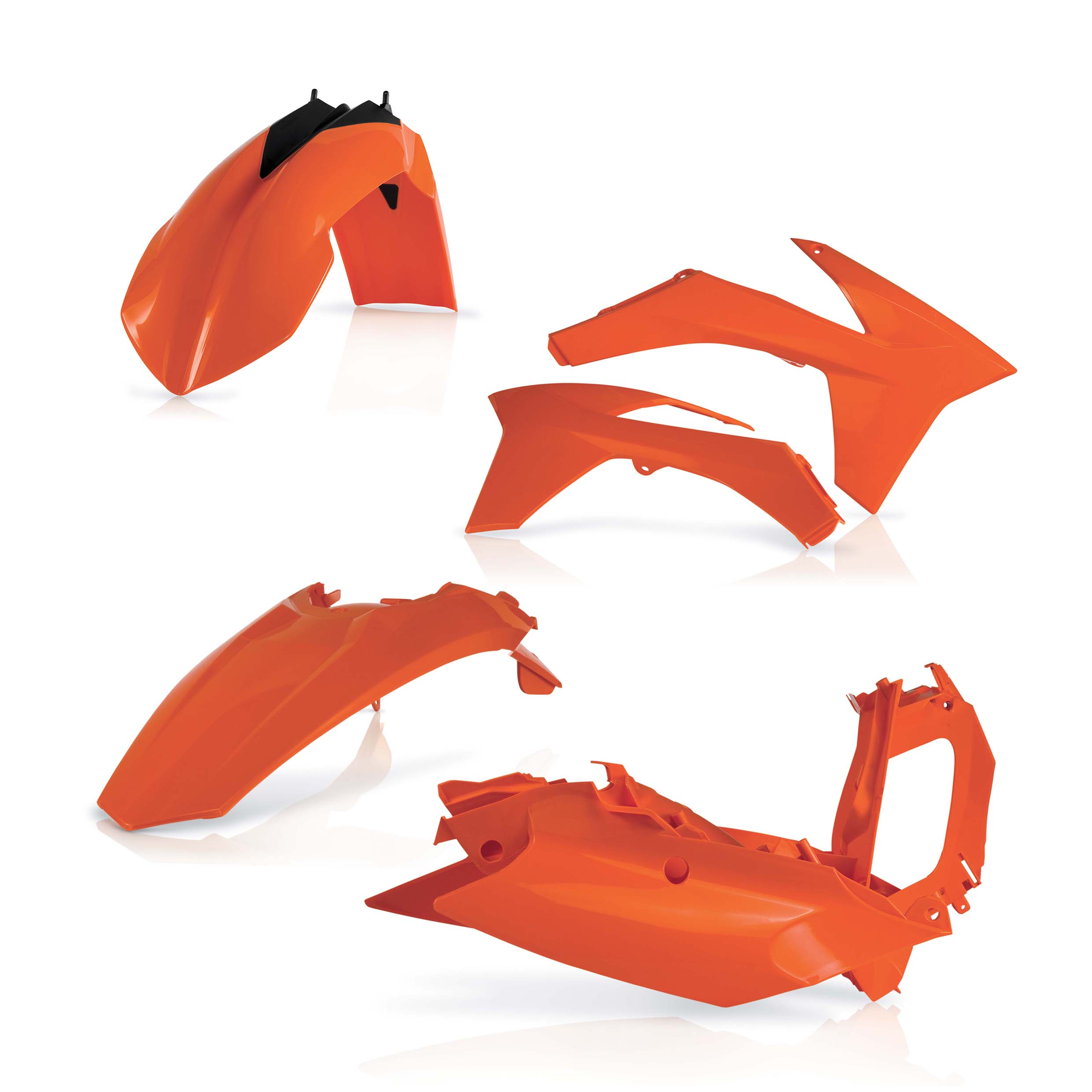 Plastikteile für deine KTM SX / SX-F 125-450 in orange98 bestehend aus Kotflügel vorn Kotflügel hinten Kühlerspoiler