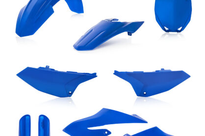 Plastikteile für deine Yamaha YZ 65 in blau bestehend aus Kotflügel vorn Kotflügel hinten Kühlerspoiler Seitenteile Gabelschützer Startnummerntafel